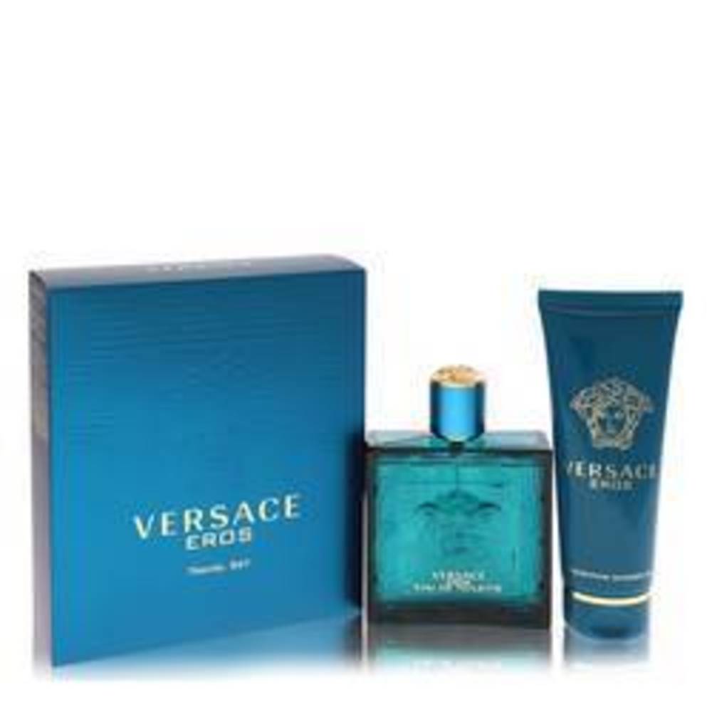 Versace Eros 3.4 oz Eau De Toilette Spray + 3.4 oz Shower GelGift Set By Versace